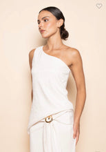 Load image into Gallery viewer, Bone One Shoulder Asymmetric Top