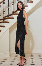 Load image into Gallery viewer, Black Sublime Halter Dress
