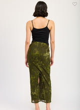 Load image into Gallery viewer, Olive Fitted Maxi Skirt