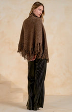 Load image into Gallery viewer, Fireside Fringe Poncho