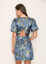 Load image into Gallery viewer, Boat Neck Jacquard Mini Dress
