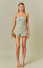 Load image into Gallery viewer, Mint Multi Tweed High Waisted Shorts