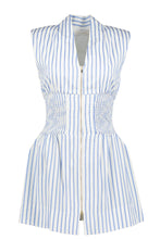 Load image into Gallery viewer, Serene Zip Front Mini Dress