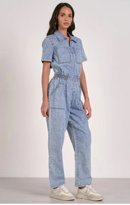 Denim Zip Jumpsuit