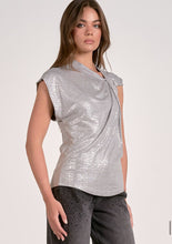 Load image into Gallery viewer, Gee Twist Metallic Top
