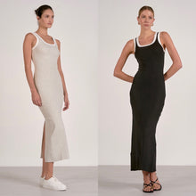 Load image into Gallery viewer, Ribbed Contrast Midi Dress