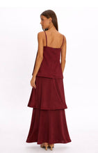 Load image into Gallery viewer, Merlot Moon Tiered Maxi Dress