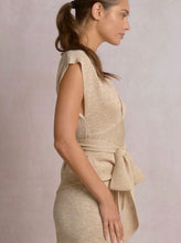 Load image into Gallery viewer, Golden Muse Wrap Top