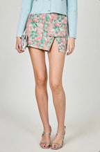 Load image into Gallery viewer, Floral Jacquard Mini Skirt