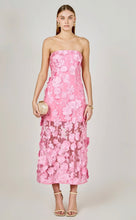 Load image into Gallery viewer, Strapless Floral Embroidered Maxi Dress