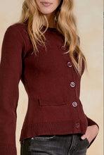 Load image into Gallery viewer, The Bordeaux Button Cardigan