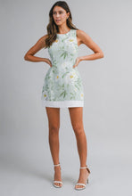 Load image into Gallery viewer, Sage Floral Mini Dress