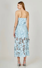 Load image into Gallery viewer, Strapless Floral Embroidered Maxi Dress