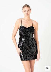 Sequin Flower Dress