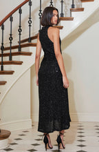 Load image into Gallery viewer, Black Sublime Halter Dress
