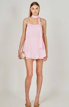 Load image into Gallery viewer, Spaghetti Tie Belted Romper Dress