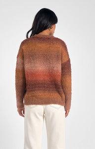 Orange Space Dye Sweater