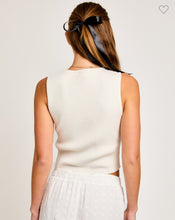 Load image into Gallery viewer, Satin Bow Sweater Top