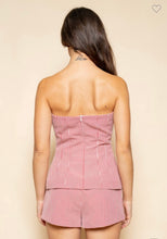 Load image into Gallery viewer, Gingham Hourglass Strapless Top