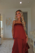 Load image into Gallery viewer, Merlot Moon Tiered Maxi Dress