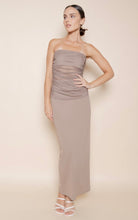 Load image into Gallery viewer, Mocha Mesh Column Maxi Dress