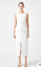 Load image into Gallery viewer, White Linen Maxi Skirt