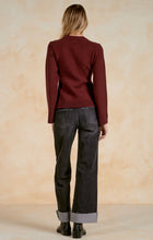 Load image into Gallery viewer, The Bordeaux Button Cardigan