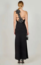 Load image into Gallery viewer, Flower Detail One Shoulder Maxi Dress