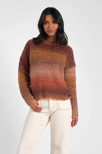 Orange Space Dye Sweater