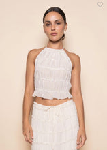 Load image into Gallery viewer, Cream Lace Backless Halter Top