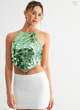 Load image into Gallery viewer, Starlit Sequin Halter Top