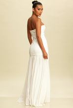 Load image into Gallery viewer, Elegant Shirred Chiffon Maxi Dress