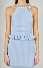 Load image into Gallery viewer, Powder Blue Knit Halter Tie Top