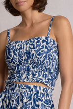 Load image into Gallery viewer, Coralina Blue Smocked Top