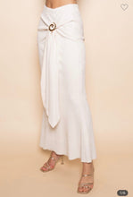 Load image into Gallery viewer, Bone Front Wrap Tie Maxi Skirt