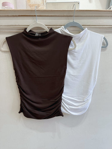 Arabella Ruched Mock Tops