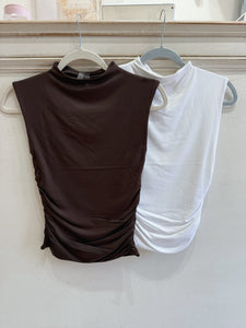 Arabella Ruched Mock Tops