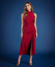 Load image into Gallery viewer, Elle Halter Dress- Scarlet