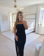 Load image into Gallery viewer, Black Luxe Velvet Icon Dress