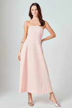 Load image into Gallery viewer, Whitney Linen Strapless Dress