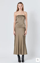 Load image into Gallery viewer, Espresso Satin Maxi Skirt