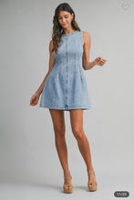 Load image into Gallery viewer, Light Denim Mini Dress