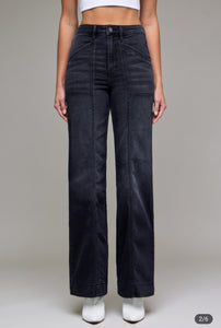 Charcoal Comfort Flare Jeans