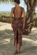 Load image into Gallery viewer, Antonie Midi Dress- Leopard Print