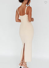 Load image into Gallery viewer, Beige Ariel Midi Dress