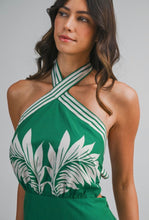 Load image into Gallery viewer, Green Halterneck Mini Dress