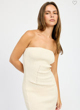 Load image into Gallery viewer, Cream Tube Sweater Dress