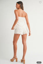 Load image into Gallery viewer, Off White Embroidered Short Set