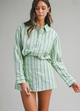 Load image into Gallery viewer, Pin Stripe Shirt and Skort Set