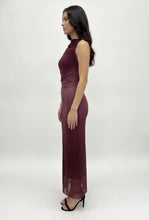 Load image into Gallery viewer, Burgundy Allure Maxi Dress